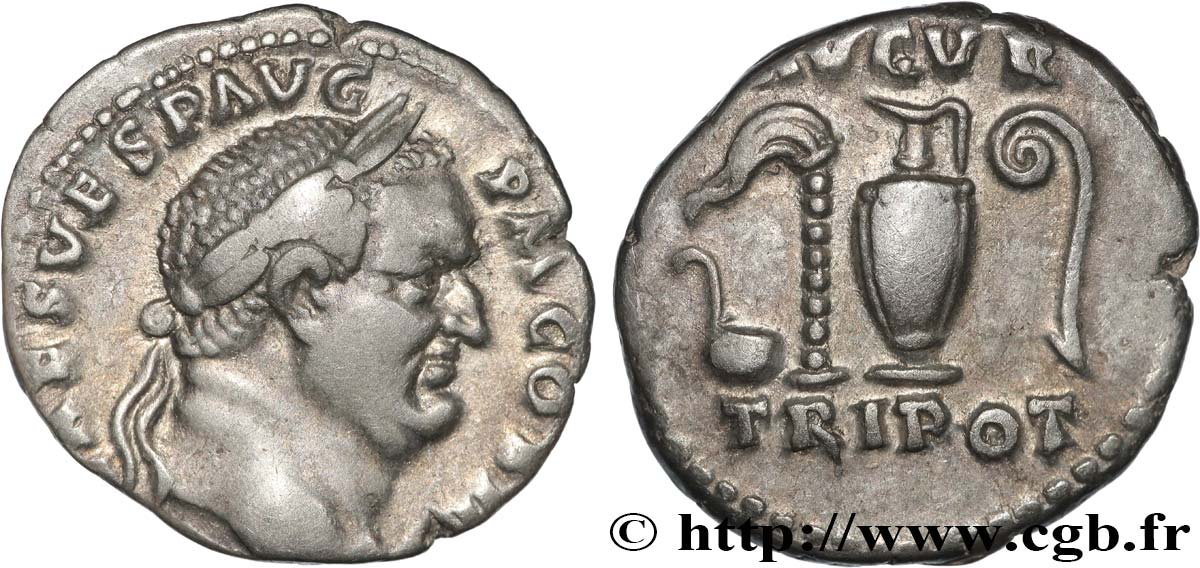 VESPASIAN Denier AU