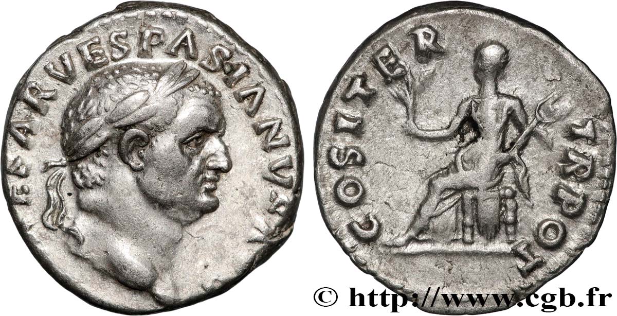 VESPASIAN Denier AU