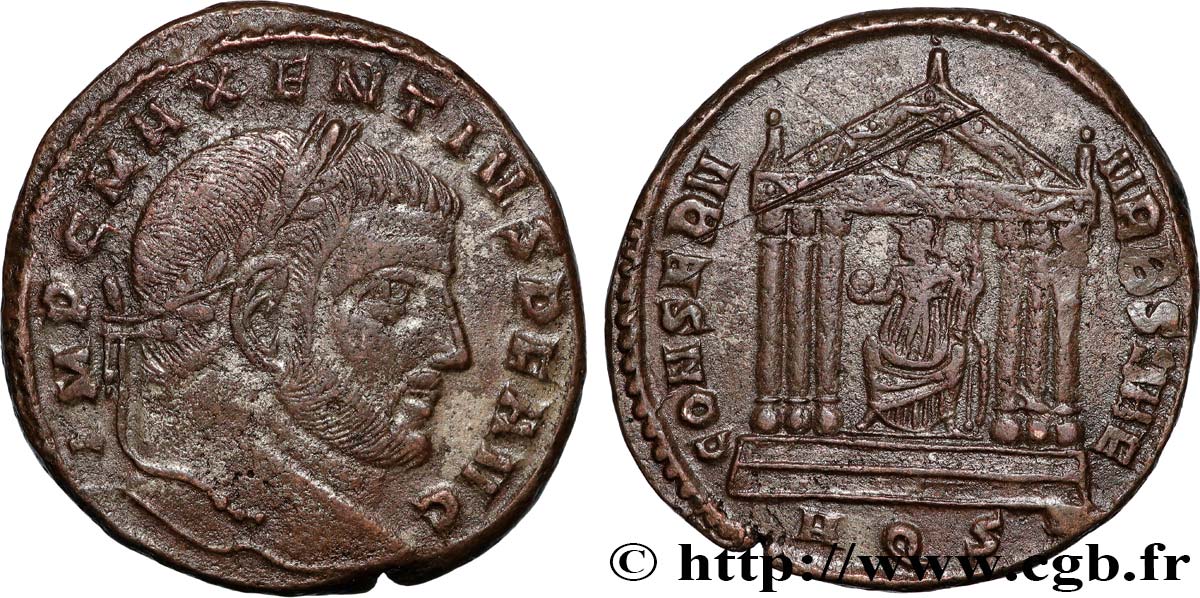 MAXENTIUS Follis ou nummus AU