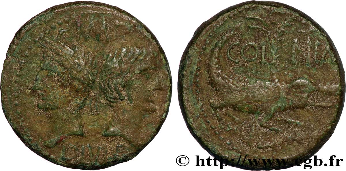 AUGUSTE et AGRIPPA Dupondius COL NEM (as) SS/fSS