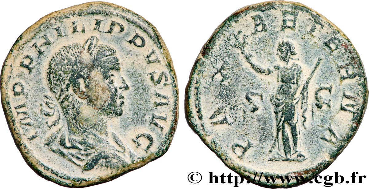 PHILIPPUS II Sesterce XF