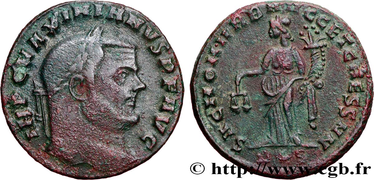 MAXIMIANUS HERCULIUS Follis ou nummus SS/fVZ