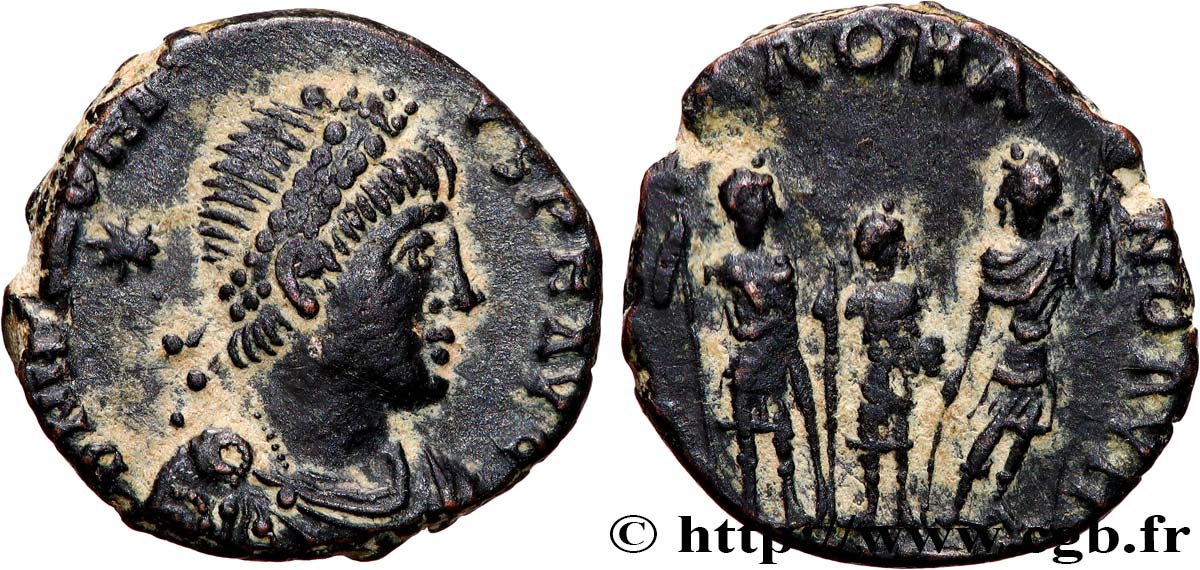 HONORIUS Nummus, (PB, Æ 3) XF