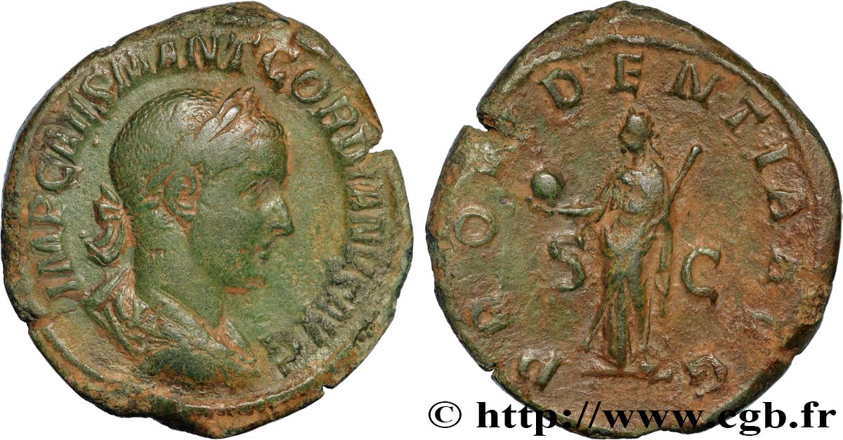 GORDIAN III Sesterce VF