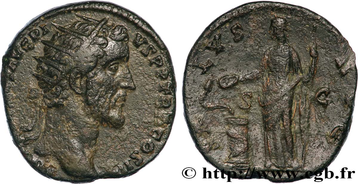 ANTONINUS PIUS Dupondius XF/VF