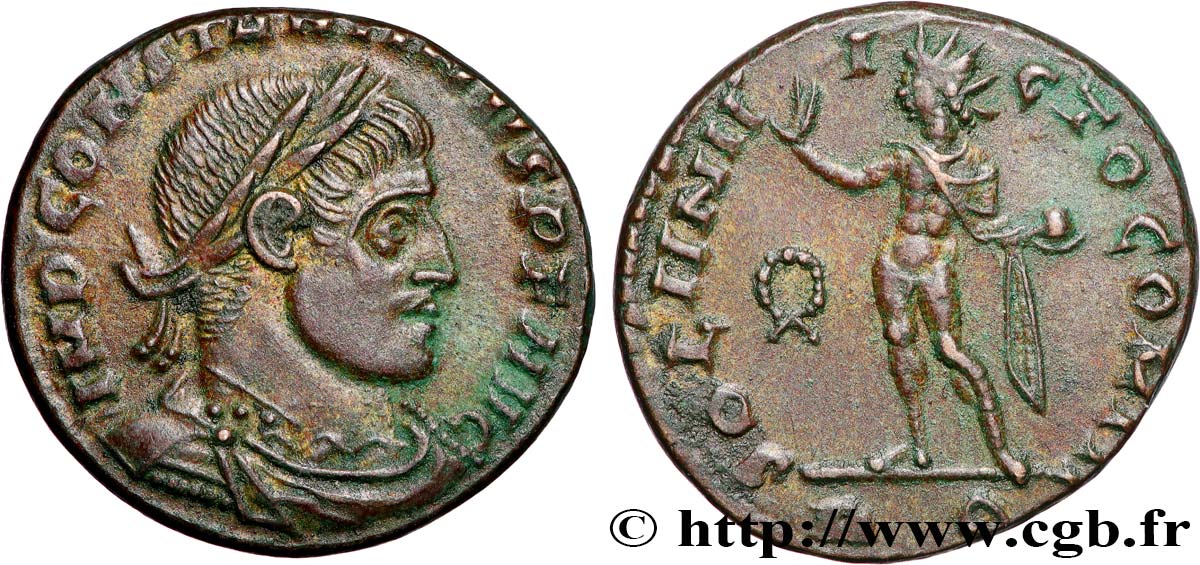 CONSTANTINE I THE GREAT Follis ou nummus AU/AU