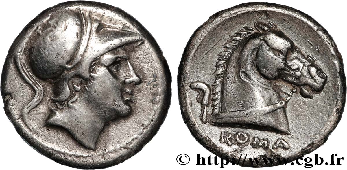ROMAN REPUBLIC - ANONYMOUS Didrachme romano-campanien ou nummus XF/AU