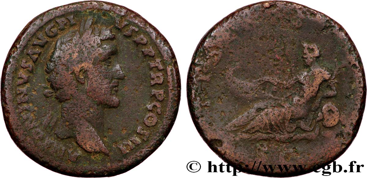 ANTONINUS PIUS Sesterce VF