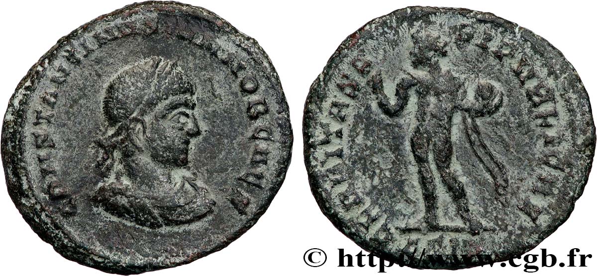 CONSTANTIN II Follis ou nummus TTB
