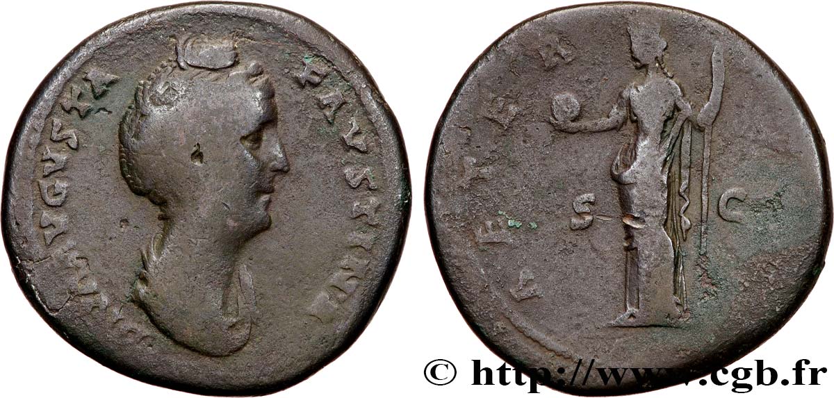 FAUSTINE MÈRE Sesterce TB