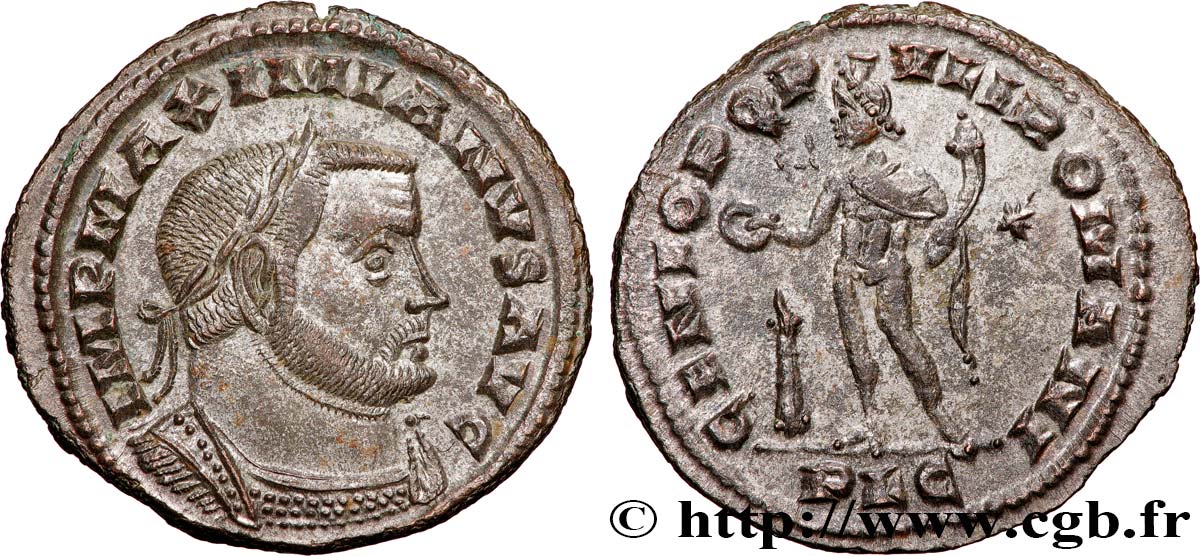 MAXIMIANUS HERCULIUS Follis ou nummus MS