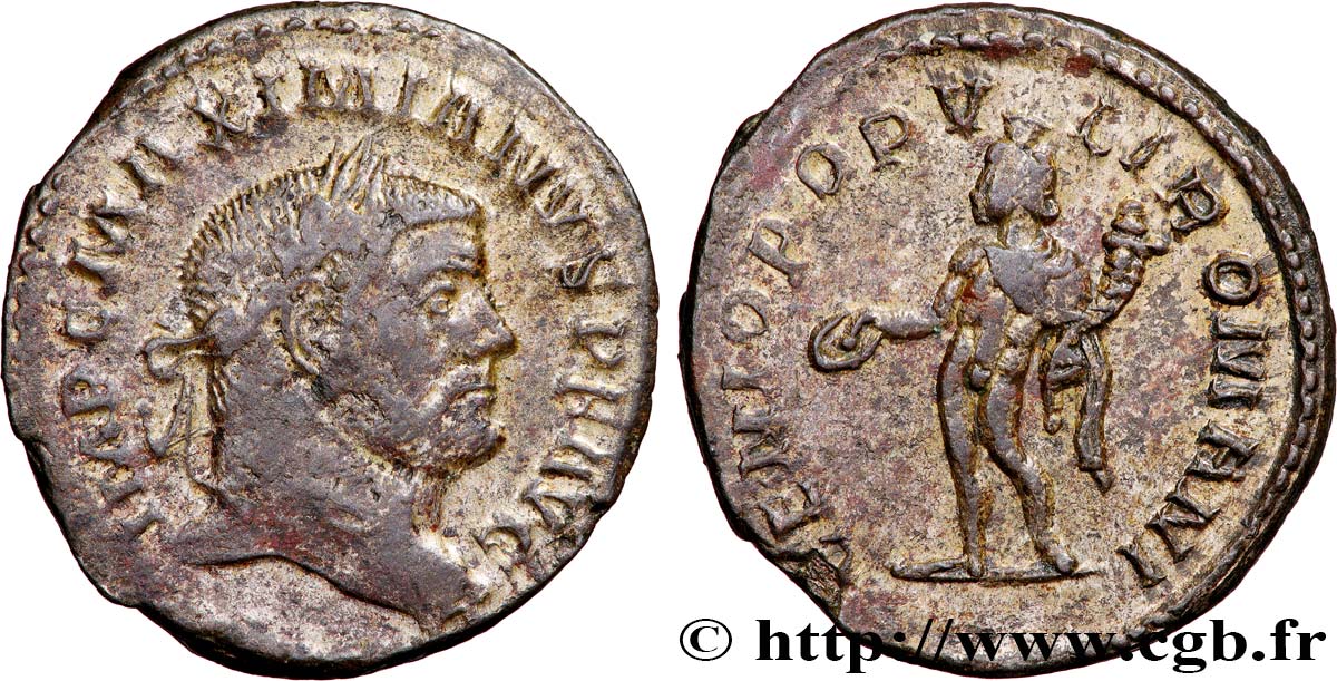 MAXIMIANUS HERCULIUS Follis ou nummus AU