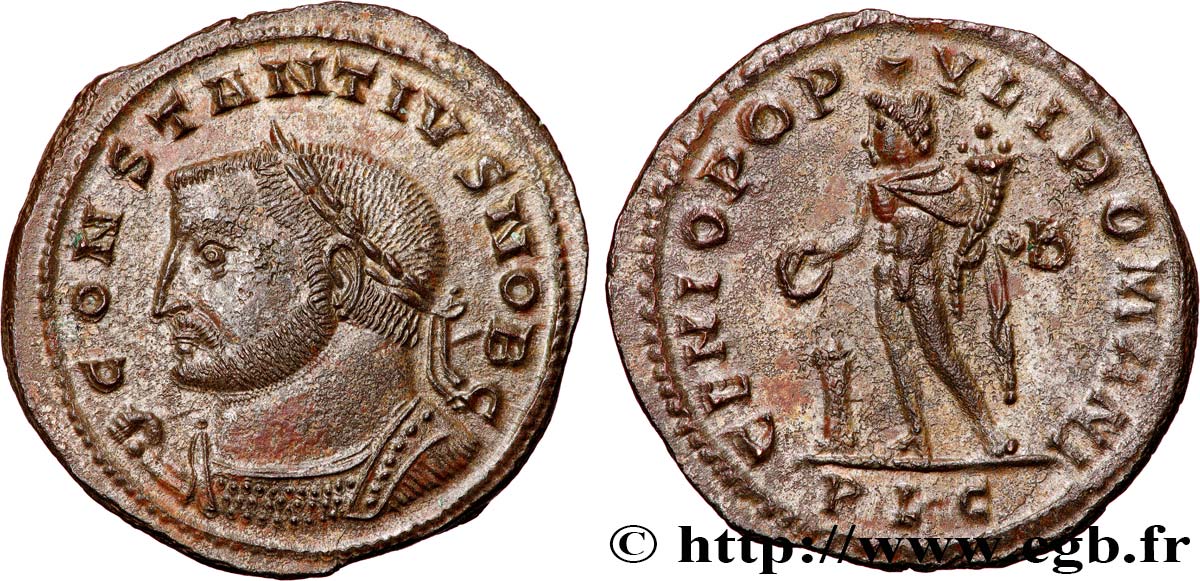 CONSTANTIUS I Follis ou nummus fST