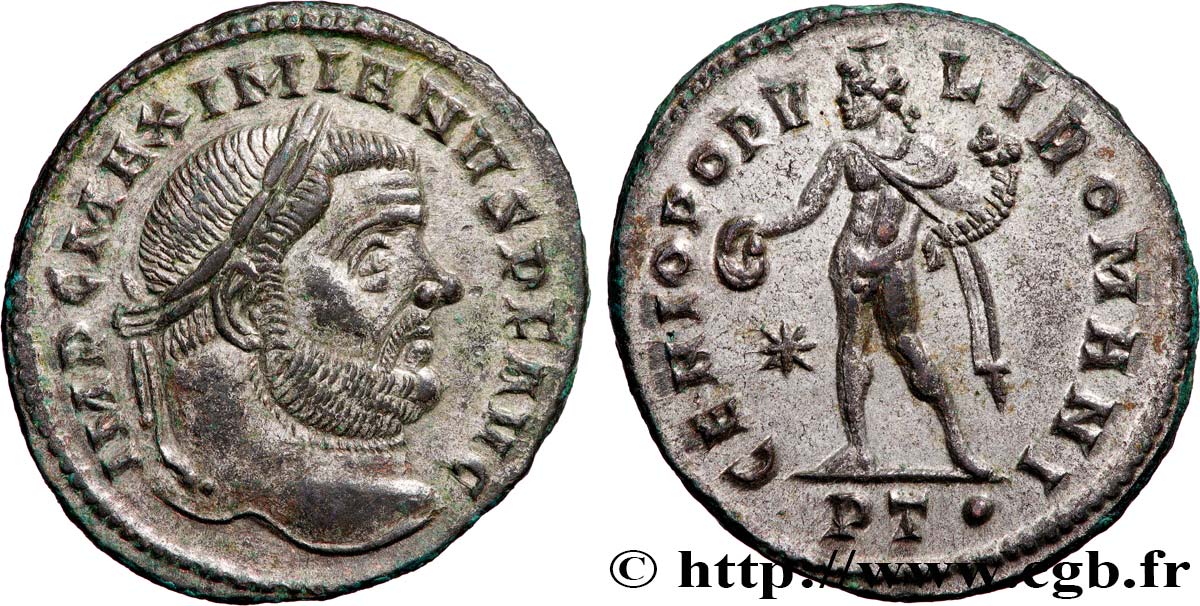 MAXIMIANUS HERCULIUS Follis ou nummus fST