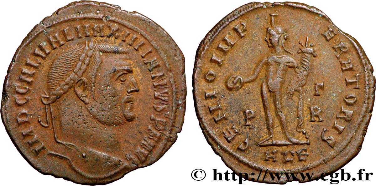 MAXIMIANUS HERCULIUS Follis ou nummus AU