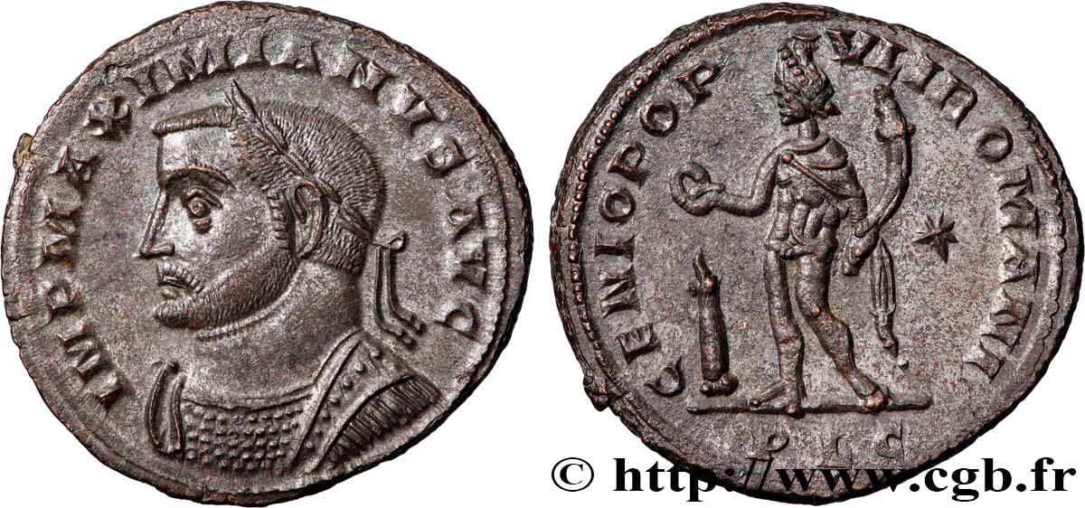 MAXIMIANUS HERCULIUS Follis ou nummus fST