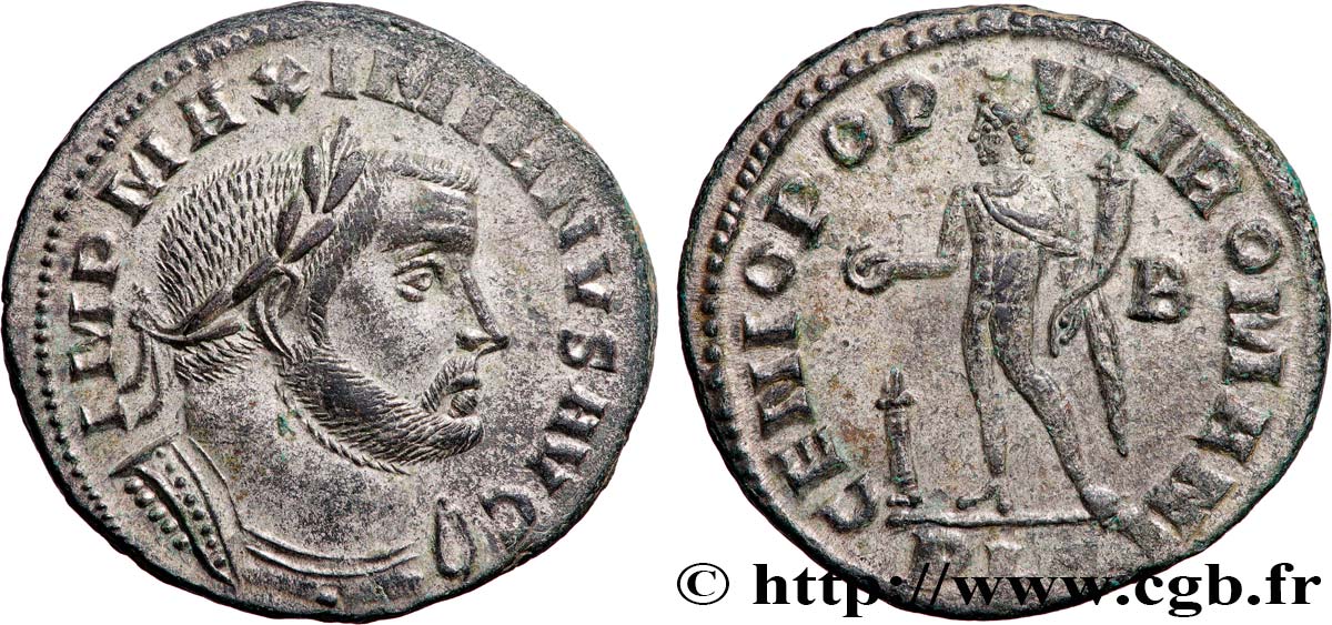 MASSIMIANO ERCOLE Follis ou nummus SPL