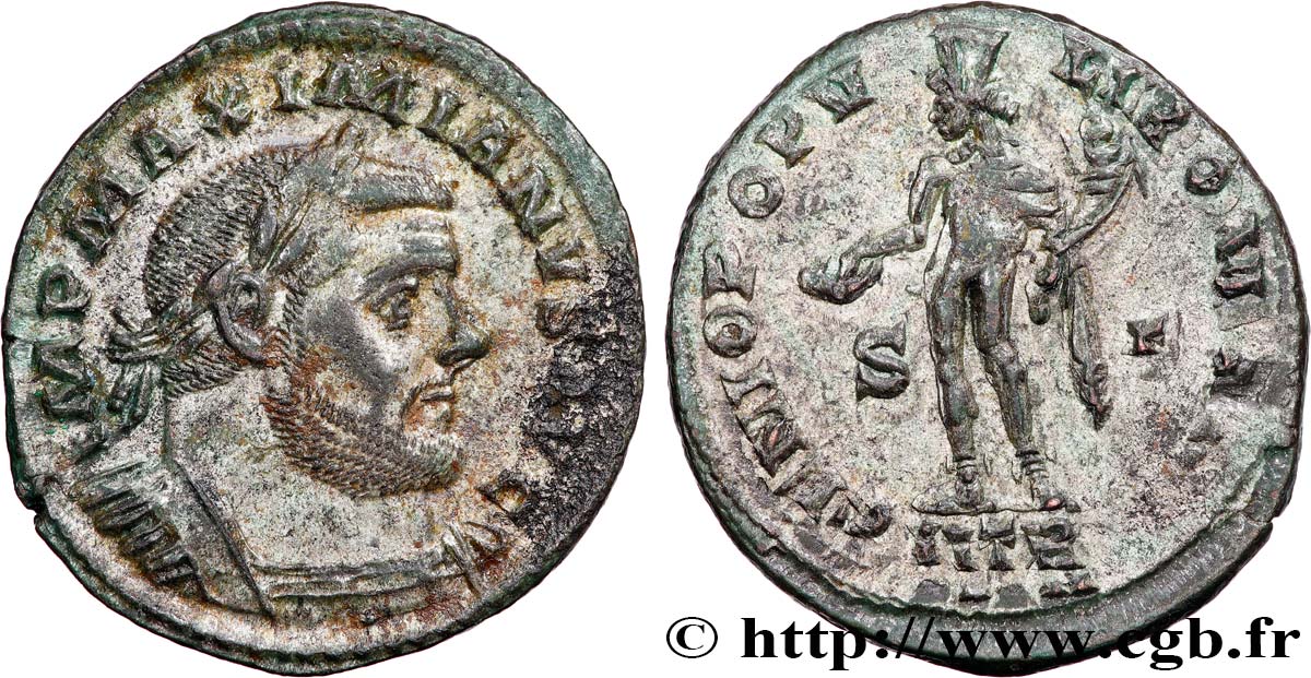 MAXIMIANUS HERCULIUS Follis ou nummus VZ