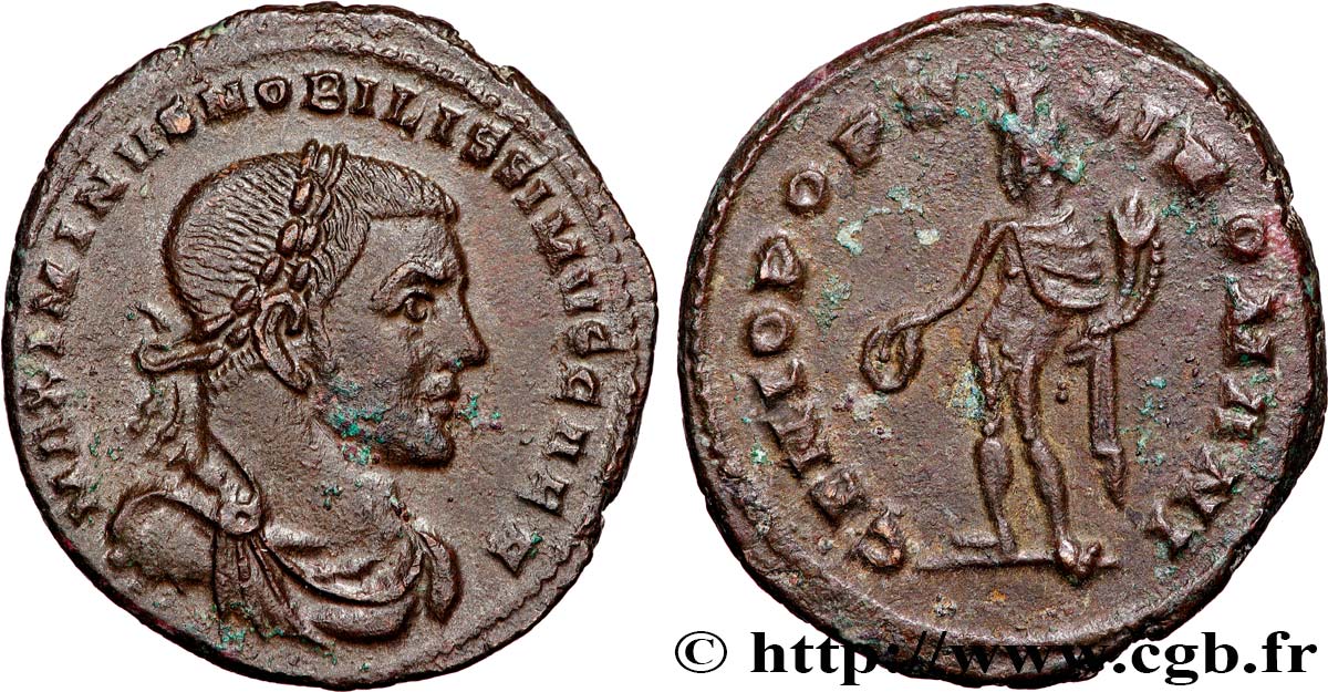 MAXIMINUS II DAIA Follis ou nummus AU