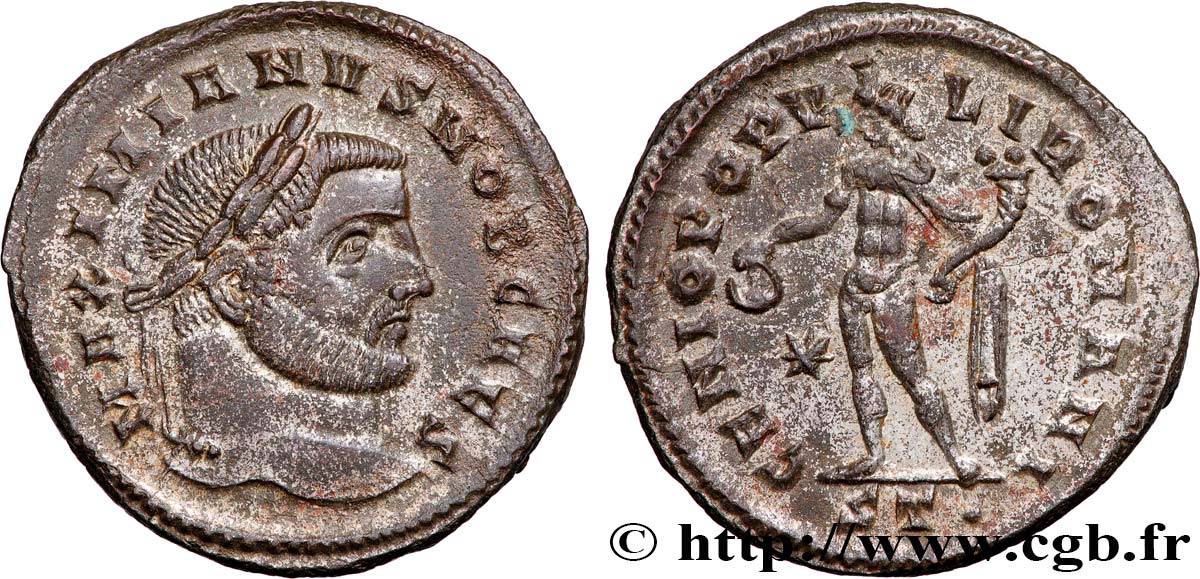 GALERIUS Follis ou nummus AU