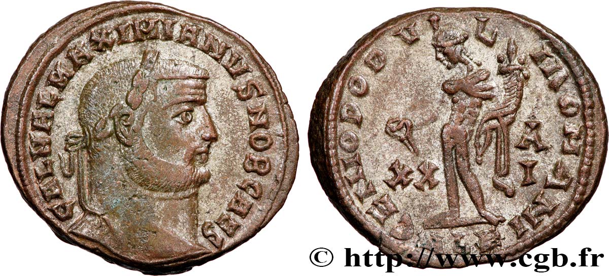 GALERIUS Follis ou nummus AU