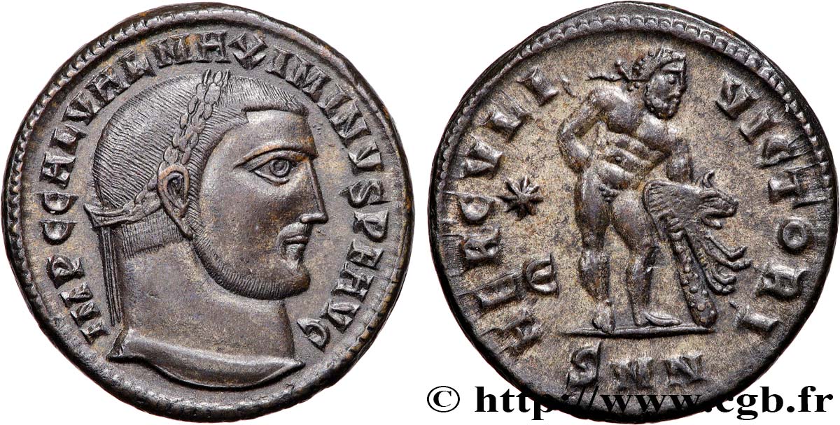 MAXIMINUS II DAZA Follis ou nummus ST/fST