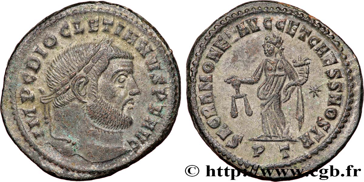 DIOCLETIAN Follis ou nummus AU