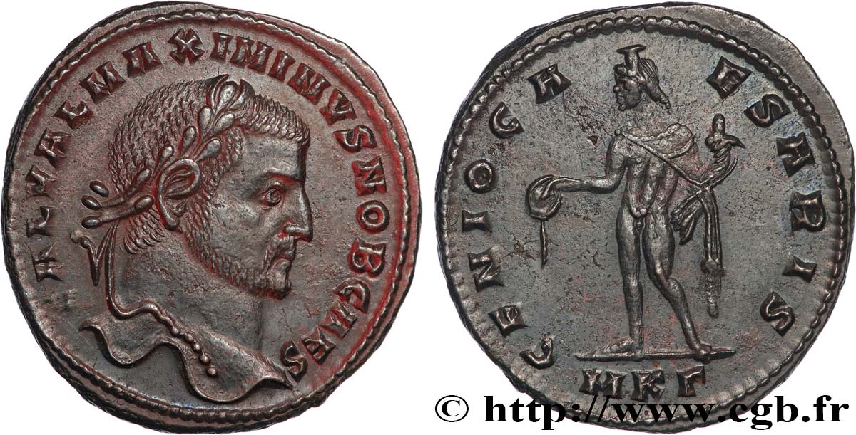 MAXIMINO II DAZA Follis ou nummus EBC