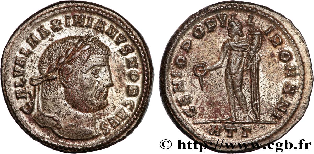 GALERIUS Follis ou nummus AU