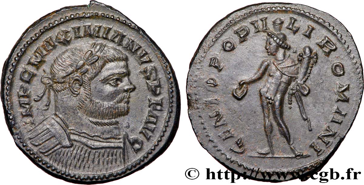 MAXIMIANUS HERCULIUS Follis ou nummus MS