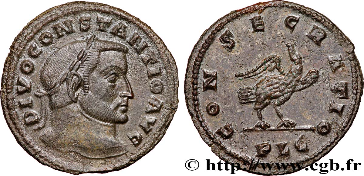 CONSTANTIUS I Follis ou nummus AU