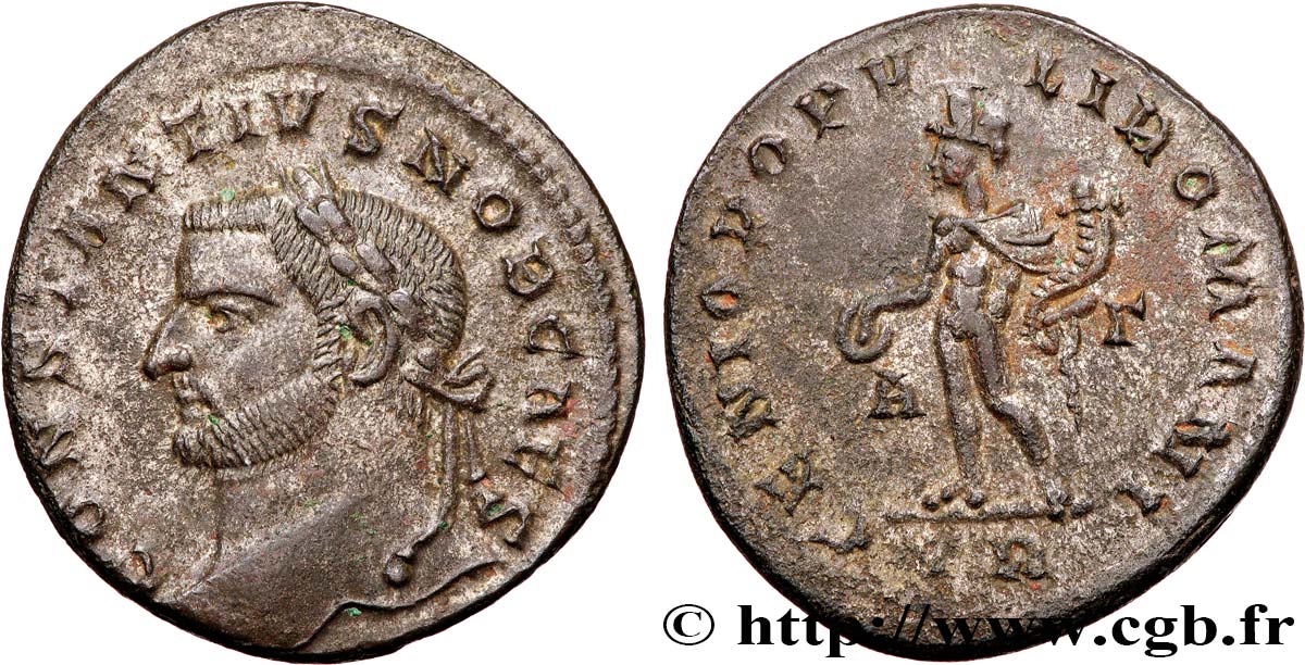 CONSTANTIUS I Follis ou nummus AU