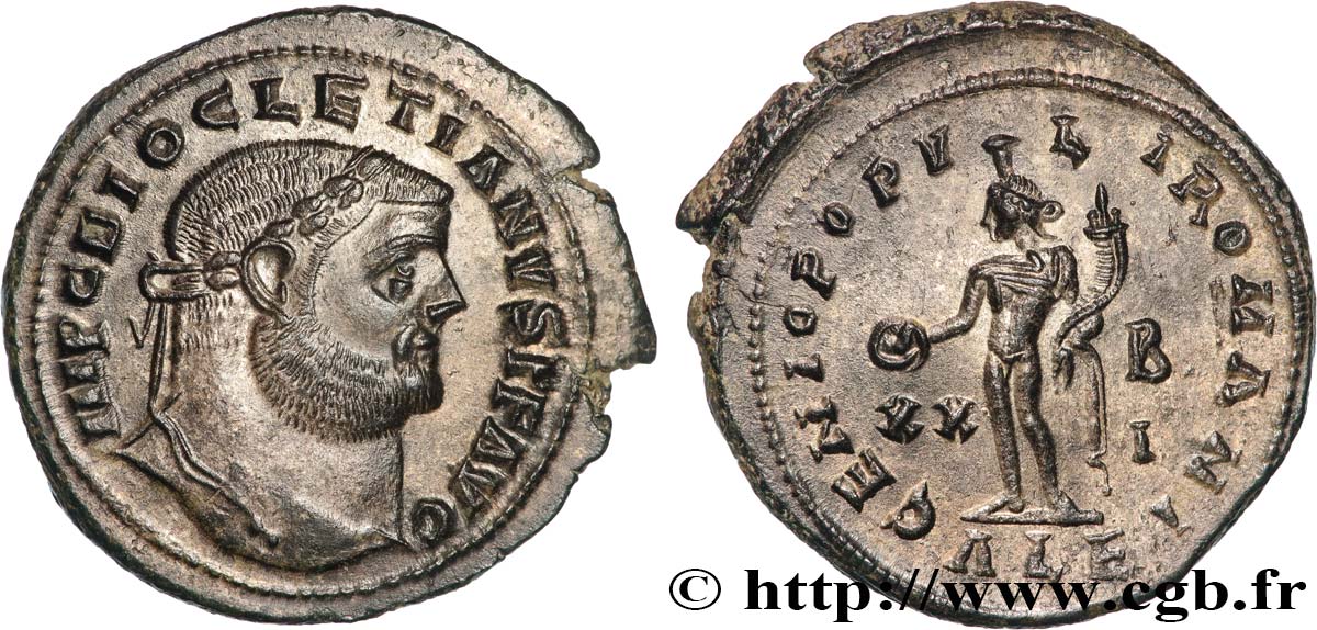 DIOCLETIANUS Follis ou nummus fST/VZ