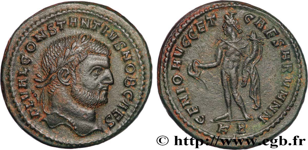 CONSTANTIUS I Follis ou nummus AU