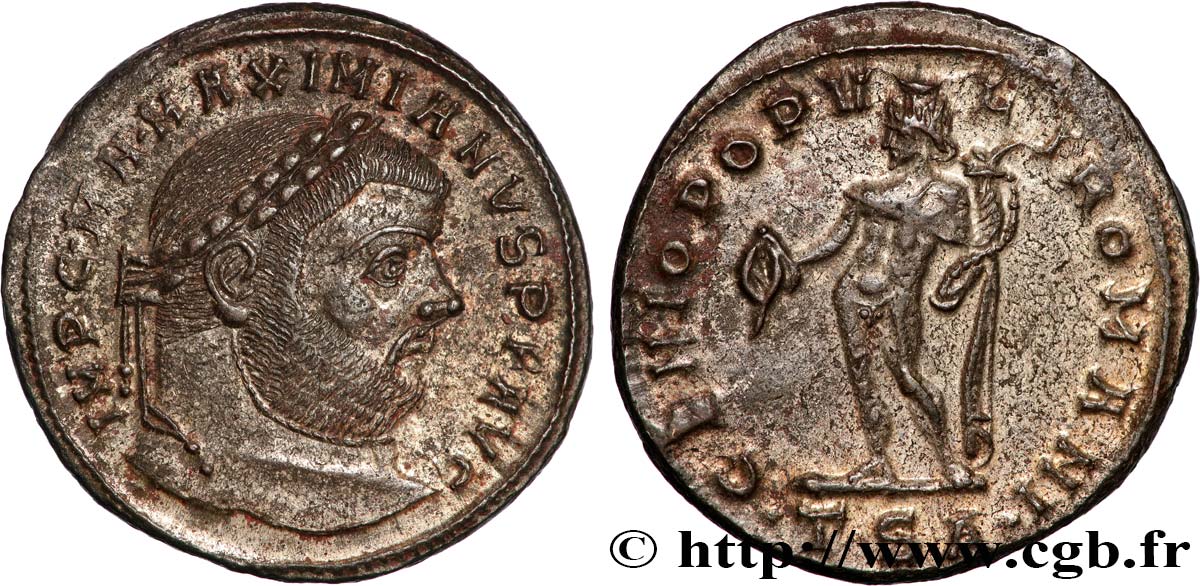 MAXIMIANUS HERCULIUS Follis ou nummus AU