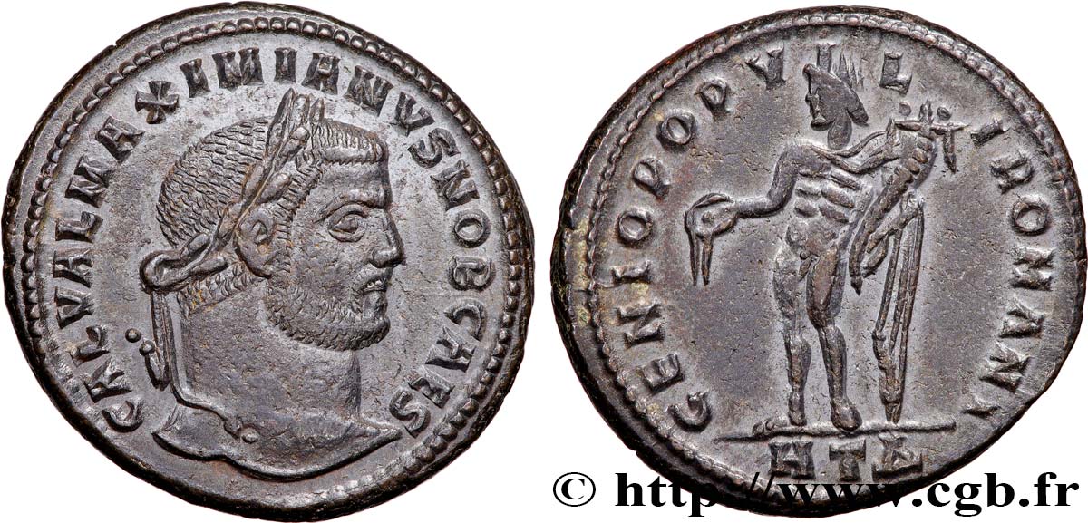 GALERIUS Follis ou nummus AU