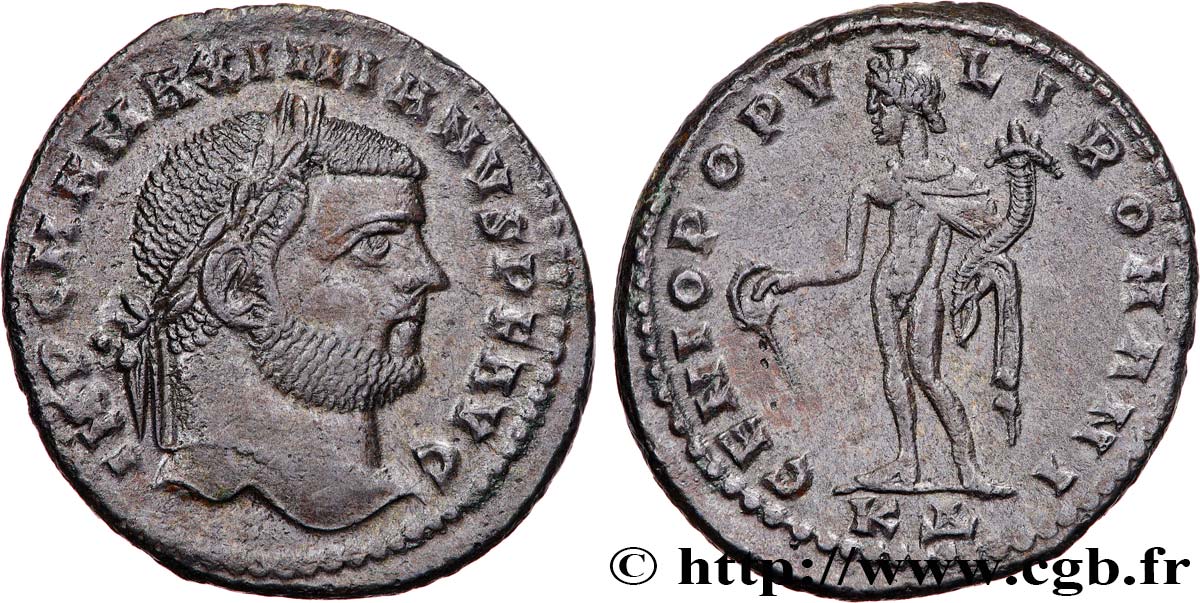 MAXIMIANUS HERCULIUS Follis ou nummus AU