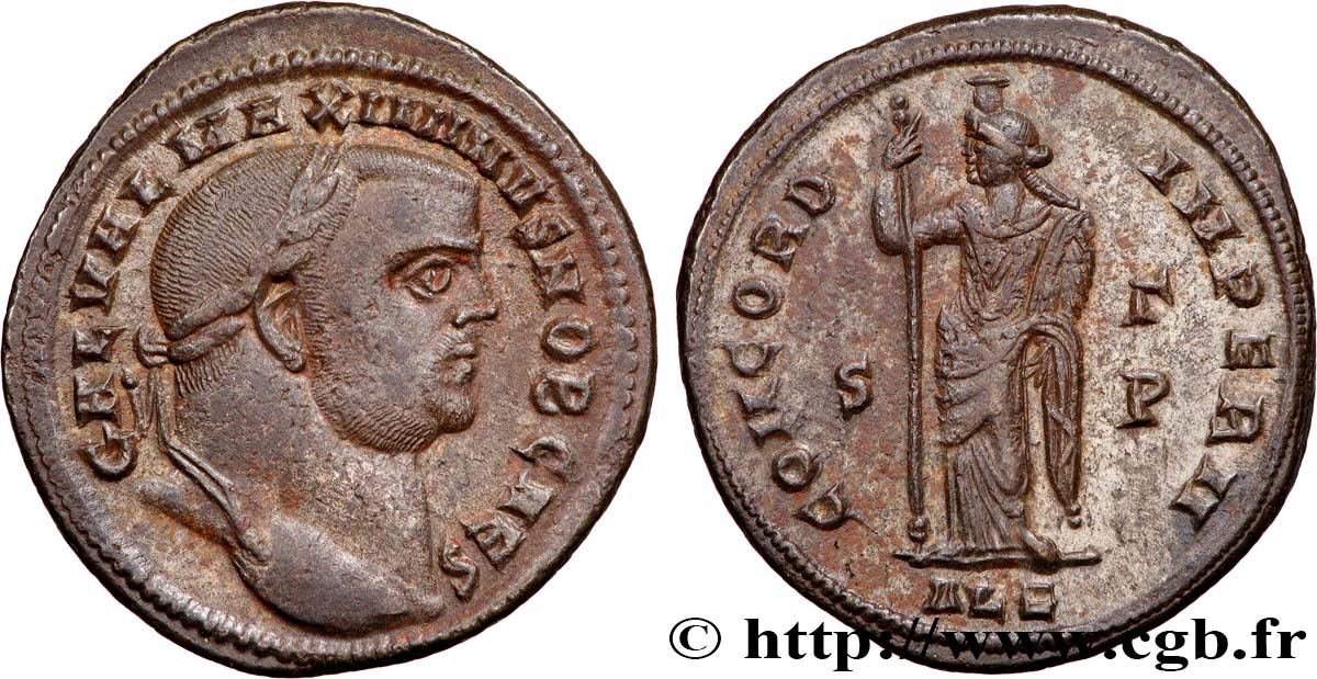 MAXIMINUS II DAIA Follis ou nummus AU