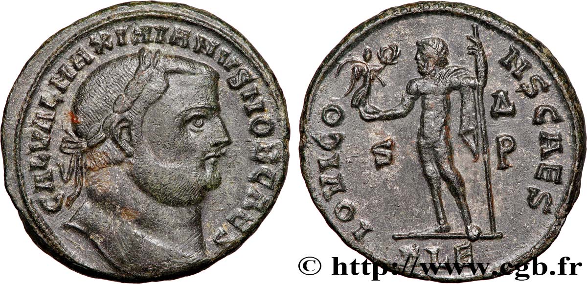 GALERIUS Follis ou nummus AU