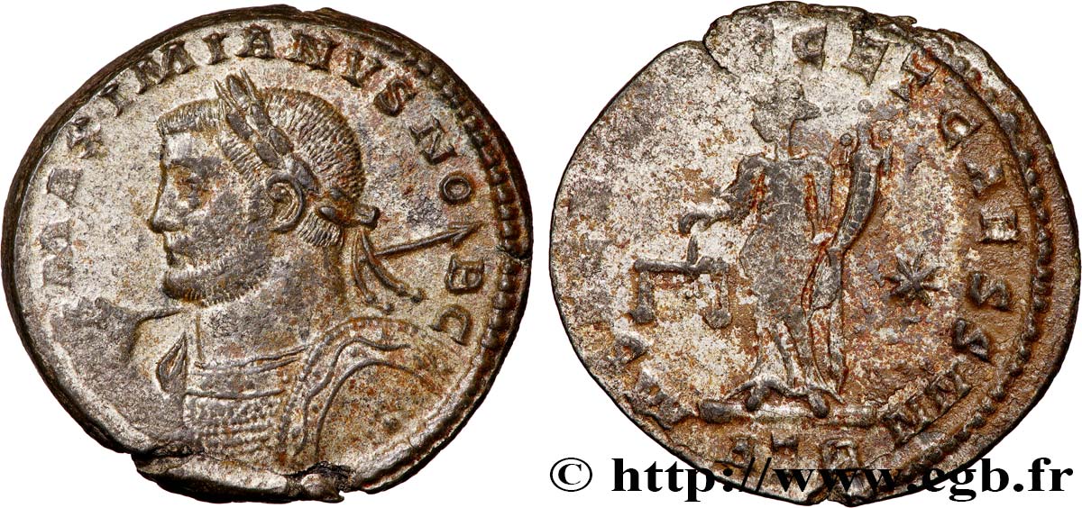 GALERIUS Follis ou nummus AU