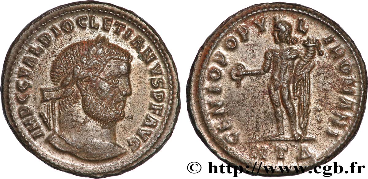 DIOCLEZIANO Follis ou nummus SPL/q.SPL