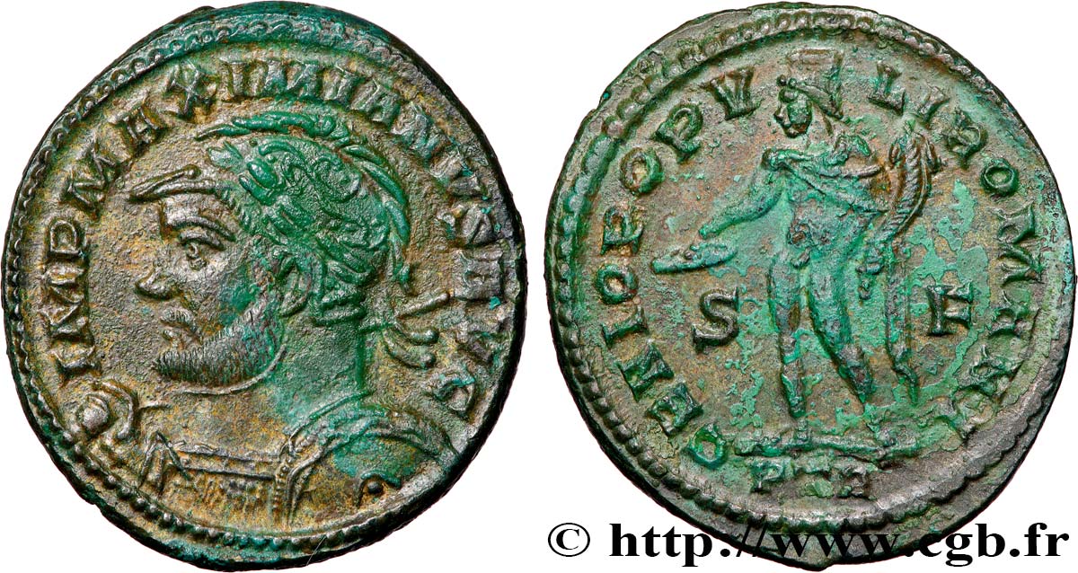 MAXIMIANUS HERCULIUS Follis ou nummus AU/AU