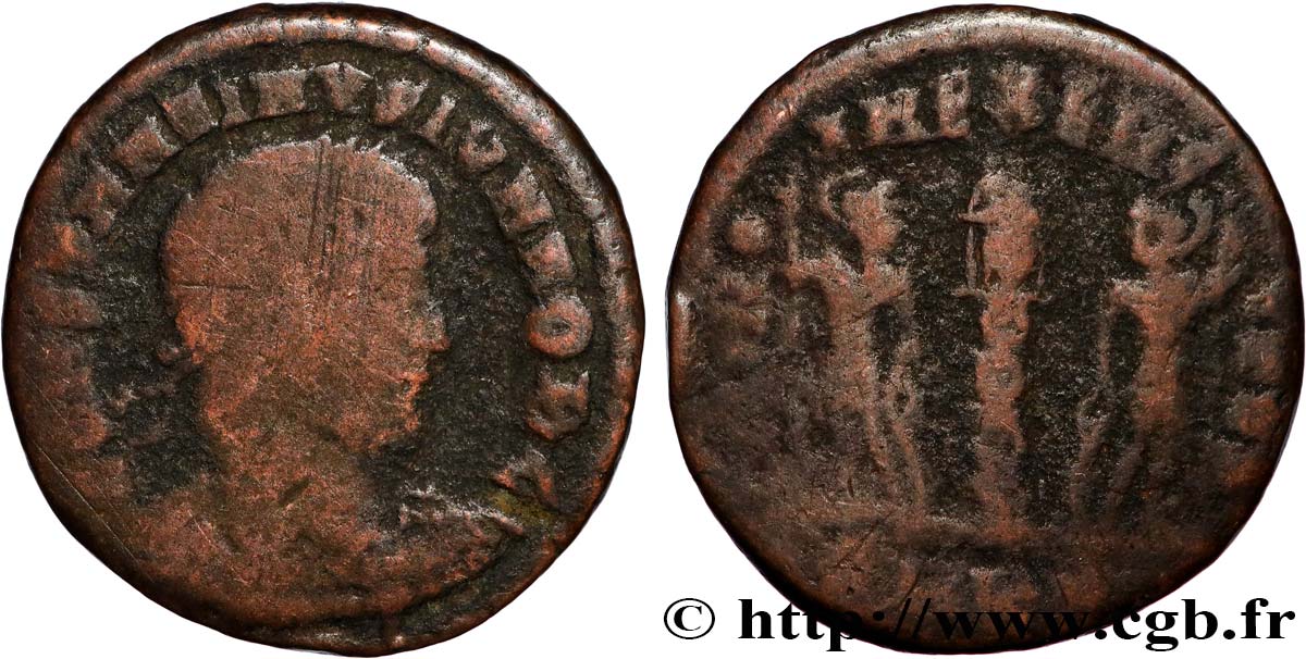 CONSTANTINE II Centenionalis ou nummus VF