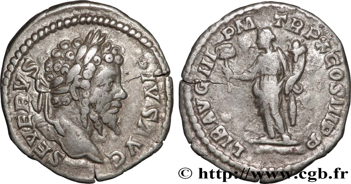 SEPTIMIUS SEVERUS Denier AU/XF