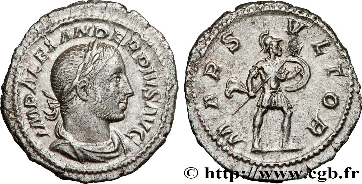 SEVERUS ALEXANDER  Denier MS