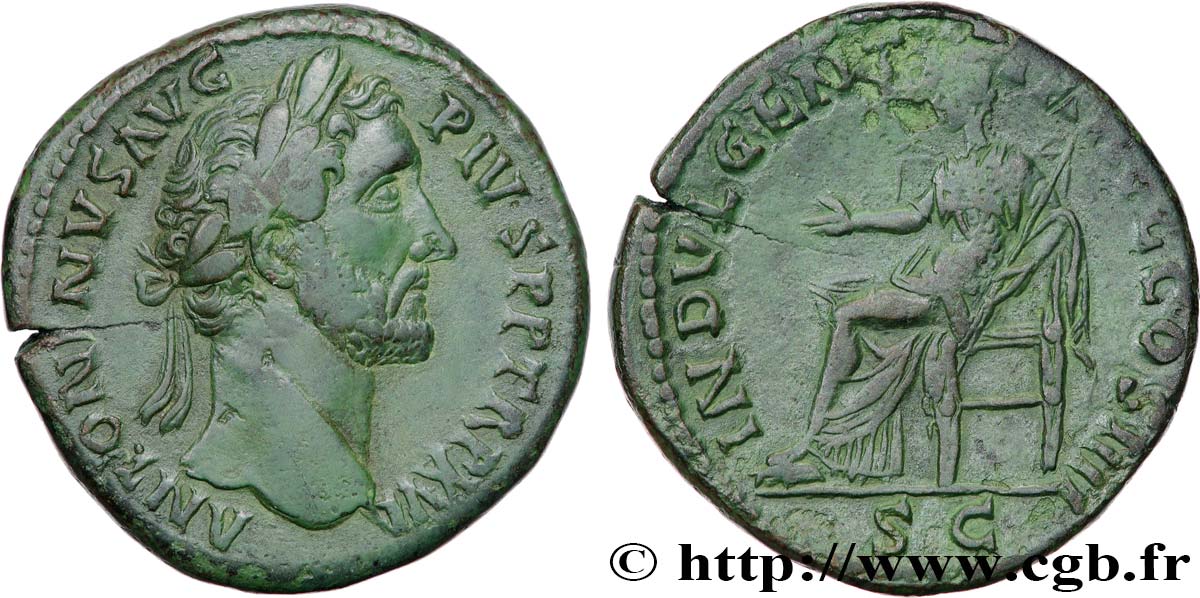 ANTONINUS PIUS Sesterce AU/XF