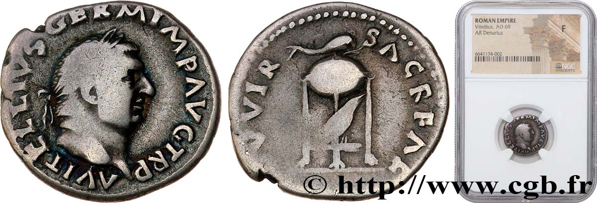 VITELLIUS Denier TTB