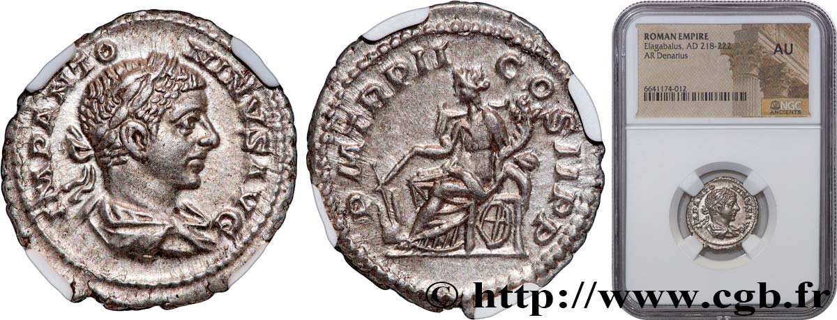 ELAGABALUS Denier MS