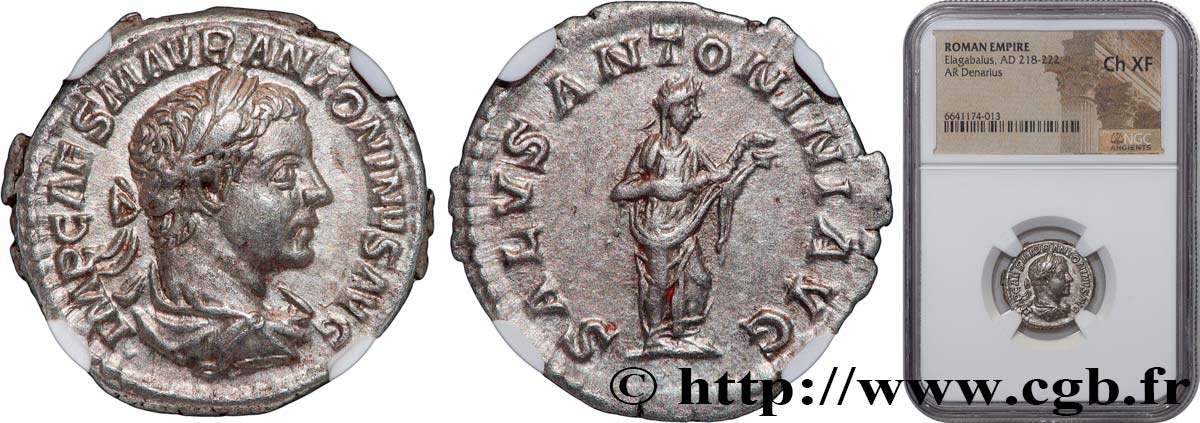 ELAGABALUS Denier VZ