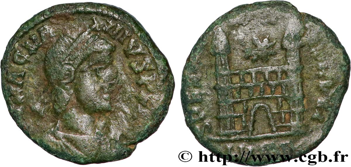 MAGNUS MAXIMUS Nummus, (PBQ, Æ 4) TB+